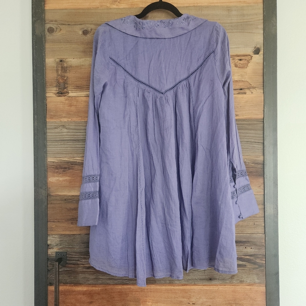 Free People Haddie Mini Dress Light Purple Gorgeous NWT XS - Picture 8 of 9